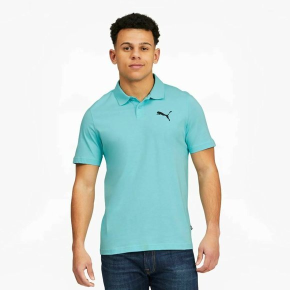 Puma Other - PUMA Golf Road Map Performance Essentials Men's Jersey Polo Shirt Blue